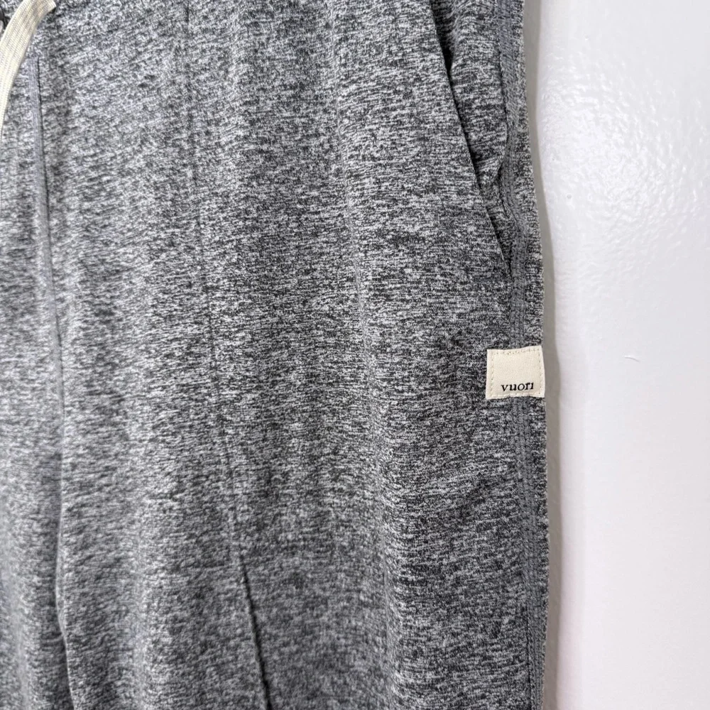 VUORI Heather Gray Halo Essential Wide Leg Dream Knit Pants - Picture 4 of 6